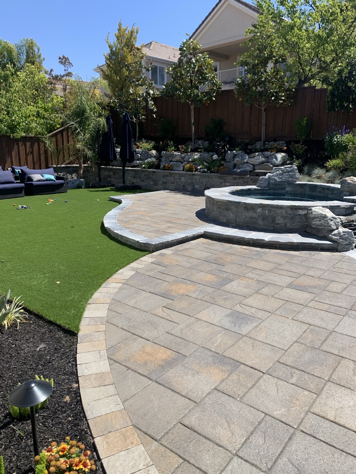 DCS paver pool patio installation