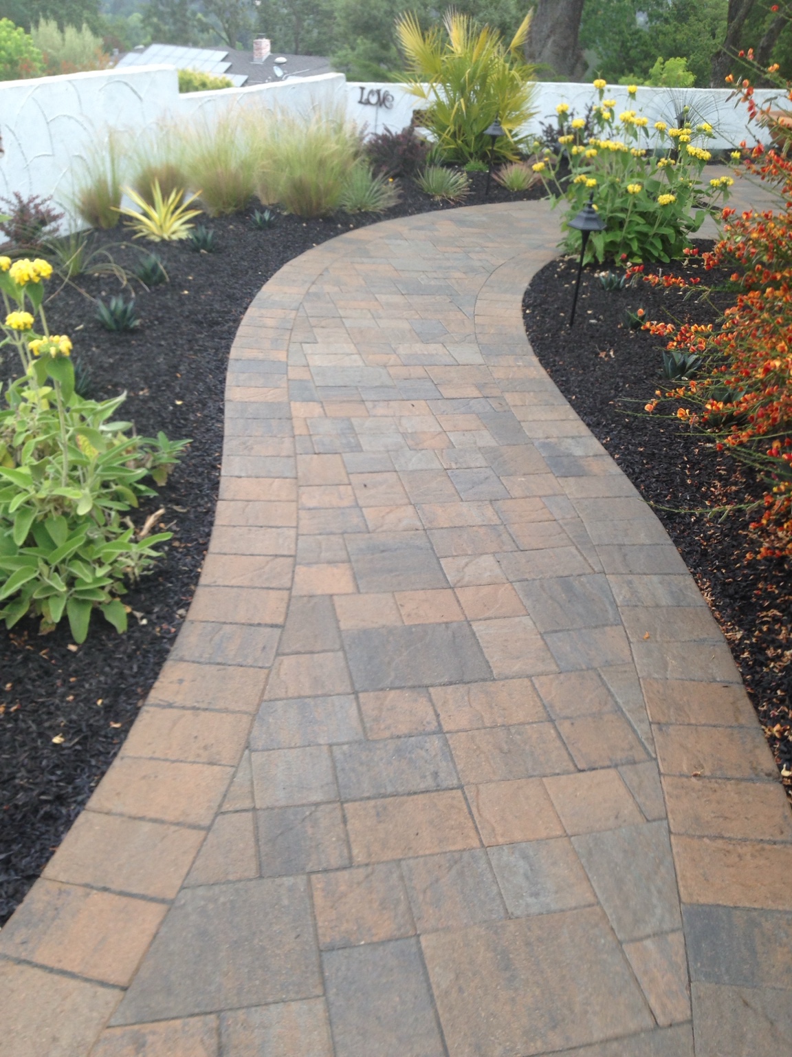 DCS paver walkway installation