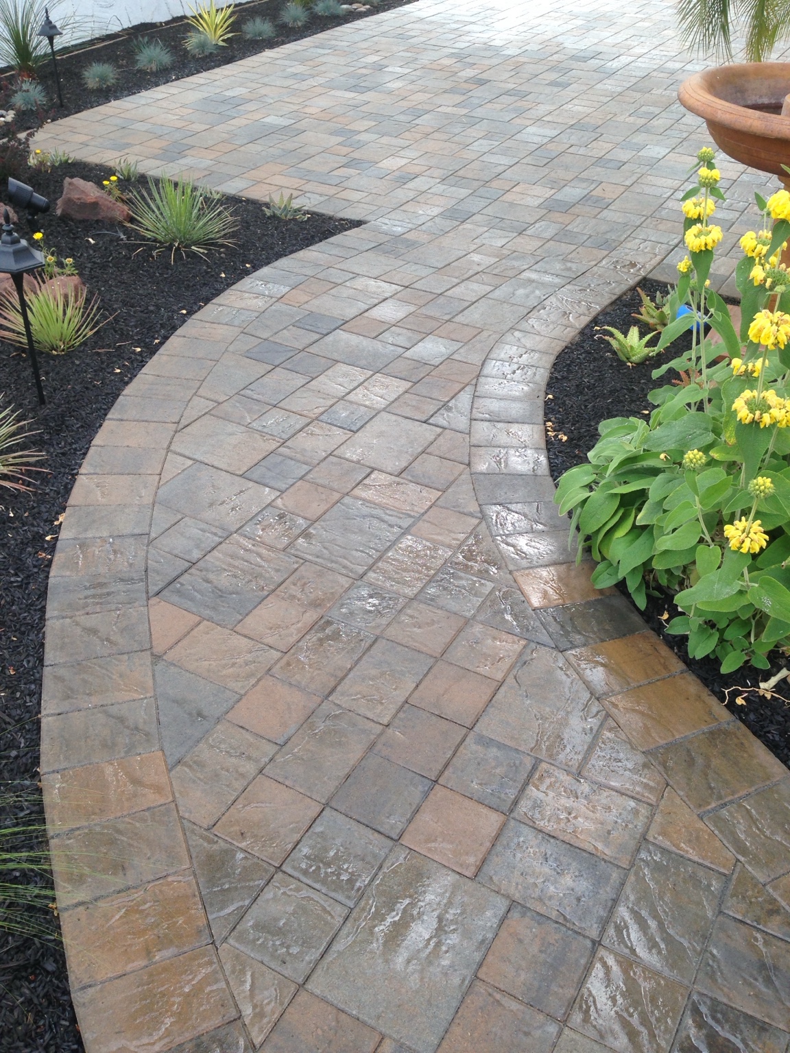 DCS paver walkway installation